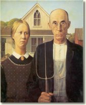 Grant Wood Print - American Gothic