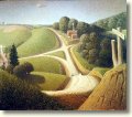 Grant Wood Print - New Road